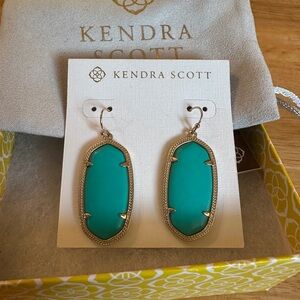 Kendra Scott Teal Elle Drop Earrings